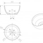 Arezzo fontein opbouwkom wit mat Just-Solid 20 cm 3