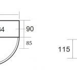 Best-Design One Pack fonteincombinatie Moon, technische schema