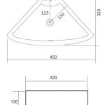 Best-Design One Pack hoek fonteincombinatie Floor, technisch schema