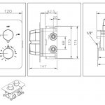 One-Pack inbouw-regendoucheset Lacora-Nero M-300 mat-zwart 2