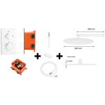 One-Pack inbouw-regendoucheset White-M-300 White