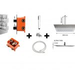 One pack inbouw-regendoucheset Piazza vierkant P 300-300