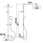 Best Design New-York Thermostatisch Vierkant 2